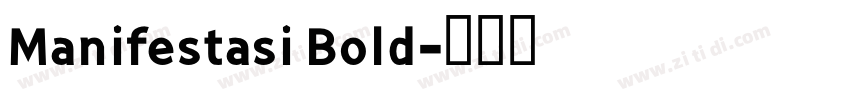 Manifestasi Bold字体转换